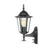 Gartenlampe Wandleuchte E27 mit Bewegungssensor Mattschwarz VT-751 V-TAC