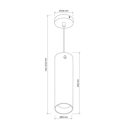 Decke Pendelleuchte Überhang GU10 Schwarz SMOKY Sanico Goldlux