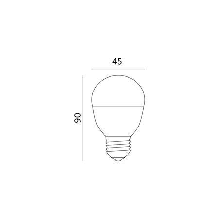 LED-Lampe E27 Ball 9W 900lm 6000K Kalt 200° Premium Kobi