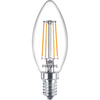Set mit 6 LED-Kerzenlampen E14 B35 4,3 W = 40 W, 470 lm, 2700 K, warmes Filament PHILIPS