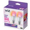 LED Lampen 2x E27 A60 8,5W = 60W 2200-6500K + RGB SMART WiFi WiZ