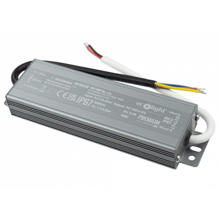 LED-Netzteil IP67 60W 24V Premium Ecolight