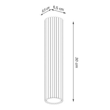 Aufputzleuchte GU10 Aluminium Taupe Carbon Deep Space SL.1772 Sollux