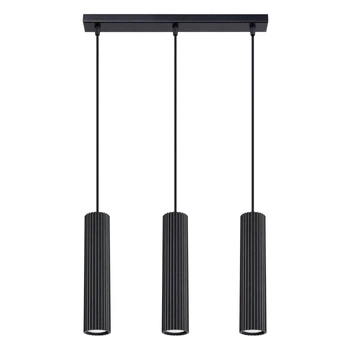 Decke Hängelampe Tuba Spot 3x GU10 Schwarz Carbon Deep Space SL.1575 Sollux