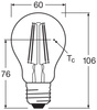 LED Lampen A60 E27 7W = 60W 806lm 2700K Warmweiß FILAMENT DIMMABLE LEDVANCE