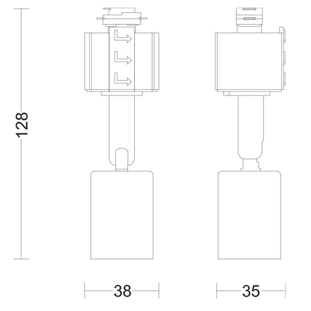 LED GU10 Schwarz EasyLink Tobia Philips Stromschienenleuchte