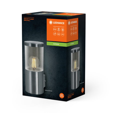 LED E27 IP44 IK03 Silber Endura Ledvance Gartenleuchte