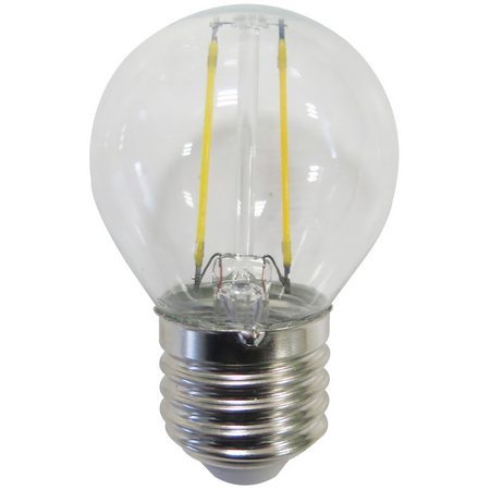 E27 G45 LED Leuchtmittel 2W = 23W 230lm 3000K Warm 280° GOLDLUX Filament (Polux)