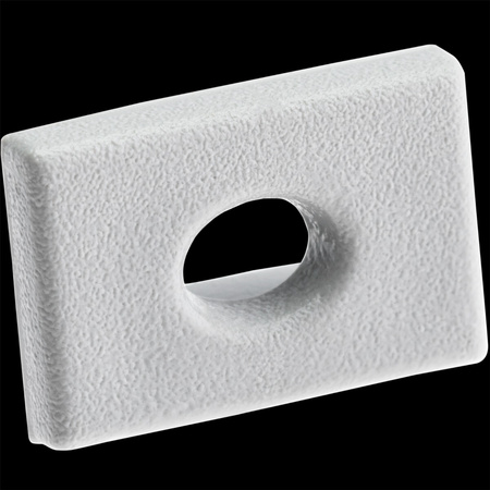 Endkappe für KM33-Profile mit Öffnung Kunststoff, Grau LUMILED