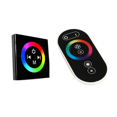 RGB-LED-Controller TOUCH PANEL + RF-FERNBEDIENUNG 12V 12A