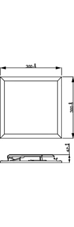 Plafond Panel LED-Anbauleuchte TOUCH 12W 4000K 30cm Dimmbar Weiß PHILIPS