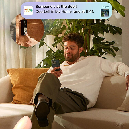 Smart Doorbell Receiver Weiß SMART Zigbee Chime Secure Philips HUE