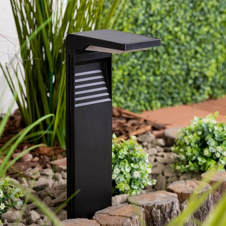 LED-Solar-Gartenlampe angetriebener Standmast 57cm 4000K IP64 mit Dämmerungssensor