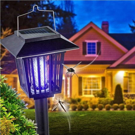 LED Insektizid angetriebene Solar-Taschenlampe Gartenlampe IP44 Outdoor Dämmerungssensor