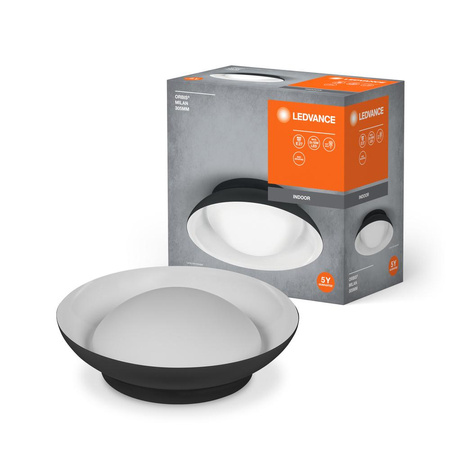 Plafond Deckenleuchte E27 Schwarz Weiß 30cm Orbis Ledvance