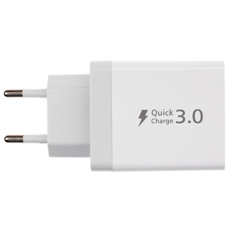 SCHNELLES NETZWERK-LADEGERÄT QUICK CHARGE 3.0 + 2x USB 2.4A VAYOX VA0001