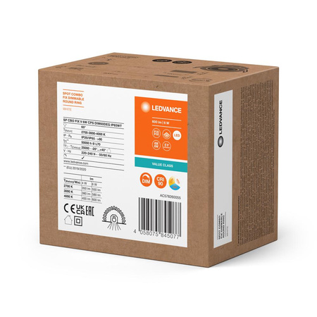 LED-Panel bündig montiert Spot-Leuchte 6W 600lm CCT dimmbar Mesh White Downlight Slim Ledvance