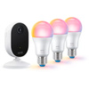 Intelligentes Überwachungskamera-Set + 3x RGB LED-Lampe SMART WIFI WiZ