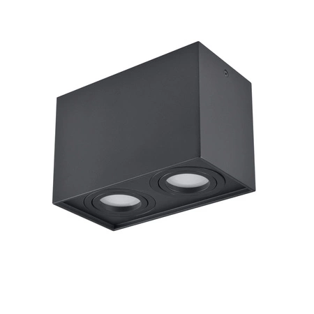 Deckenanbauleuchte Hadar Q2 2xGU10 beweglich rechteckig schwarz