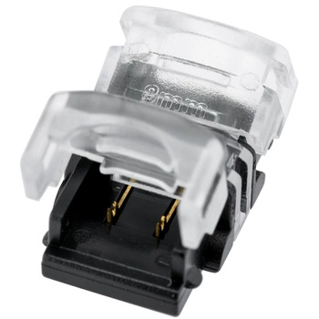 Stecker für LED-Streifen 2PIN 2-seitig 8mm Rastung