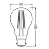 LED-Glühbirne A60 B22d 7.5W = 75W 1055lm 4000K Neutral 300° Retrofit Glühfaden CLASSIC Osram