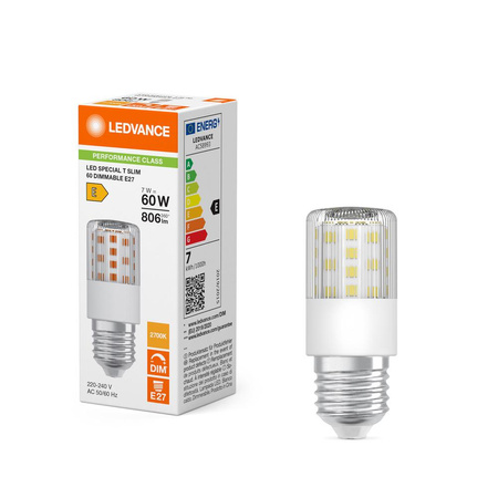 LED-Lampe E27 7W = 60W 806lm 2700K Warm 320° Dimmbar Ledvance