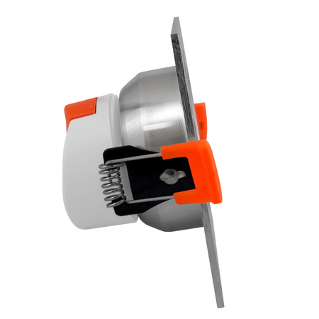 Quadratische Einbauleuchte VENUS LED silber 7W 570lm warm 3000K GOLDLUX (Polux)