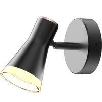 Verstellbare Wandleuchte 4,2W LED BERG 1 schwarz 3000K GOLDLUX (Polux)