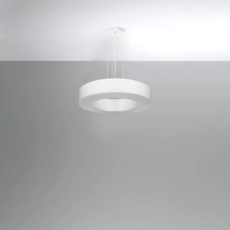 SATURNO SLIM LED-Hängeleuchte 5xE27 Kronleuchter 50cm Weiß SOLLUX