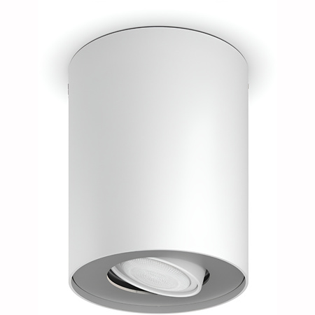 LED Spot Pillar Weiß 4.2W CCT PHILIPS HUE Bluetooth Zigbee Deckenleuchte + Dimmschalter
