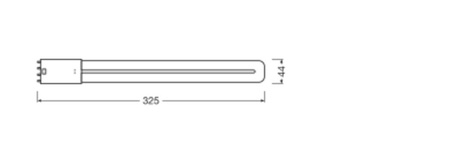 LED Lampen DULUX 2G11 12W = 24W 1500lm 4000K Neutralweiß FILAMENT LEDVANCE