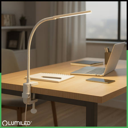 Schreibtischlampe Halterung Schreibtisch Clip Clip Weiß Lumiled