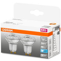 2x GU10 LED Leuchtmittel 4,3W = 50W 350lm 4000K Neutral 36° OSRAM STAR