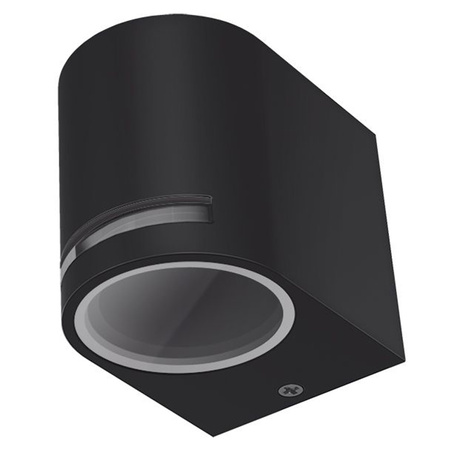 LED GU10 Außenwandleuchte IP54 Schwarz JUSTIN Videx