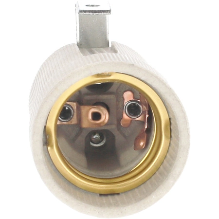 Porzellan-Glühbirnenfassung E27 Weiß PAWBOL