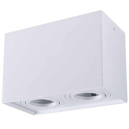 Deckenanbauleuchte Hadar Q2 2xGU10 beweglich rechteckig weiß