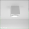 Halogen-Aufbauleuchte GU10, Aufbauspot 84mm beweglich Quadrat Tube Weiß AMAT-M LUMILED