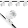 Beleuchtung Stromschienenset 2m + 4x LED Stromschienenstrahler GU10Weiß matt