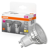 2x LED PAR16 Reflektor GU10 4.5W = 50W 350lm 2700K Warm CRI90 36° Dimmbar SUPERSTAR Osram