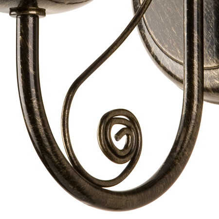 Wandleuchte DONATO E14 Schwarz Classic KM-1.29 Lamkur