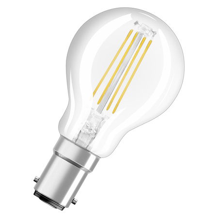 LED-Lampe P45 Ball B15d 4W = 40W 470lm 2700K Warm 300° Retrofit Glühfaden CLASSIC Osram