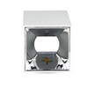 Spot-Deckenleuchte GU10 quadratisch Weiß/Chrom VT-882 V-TAC