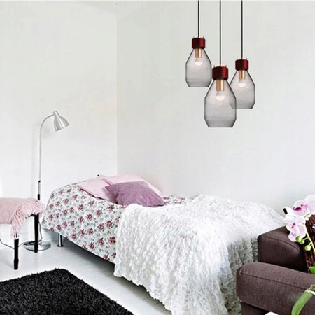 Pendelleuchte mit 1x E27-Sockeln, Hängelampe Dunkle Glas UMBRA LUMILED