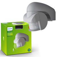 VIRGINIA Aufputz-PIR-Bewegungssensor IP44 beweglich Grau PHILIPS