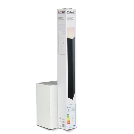 Gartenlampenmast GU10 IP54 80CM Quadratisch Mattschwarz VT-7615 V-TAC