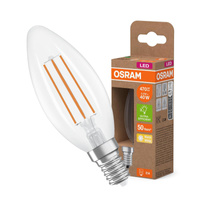 LED-Lampe B35 Kerze E14 2.2W = 40W 470lm 2700K Warm 330° 214lm/W CLASSIC ENERGY EFFICIENCY Osram