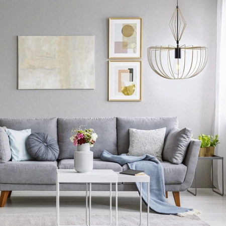 Sanico Goldlux E27 Gold Jasmina Hängende Deckenleuchte