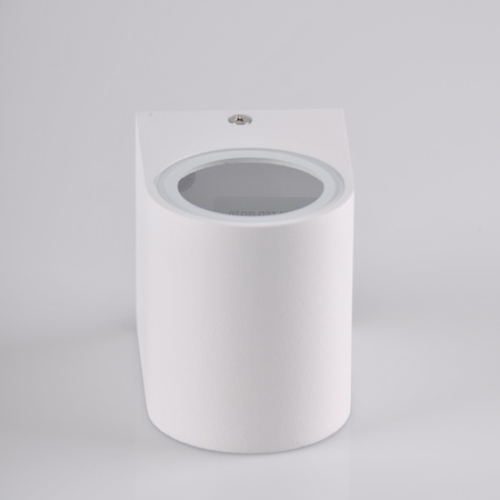 Garten-Wandleuchte mit LED 1x GU10 BOSTON GOLDLUX (Polux) ALUMINIUM Weiß oval