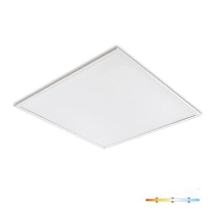 LED-Flächenpanel 40W 6400lm 90° CCT UGR<19 Coffer White 60x60cm Capri Pro Kobi
