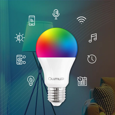 Lampen E27, Glühbirne A60 9W = 60W 900lm CCT RGB Dimmbar Intelligent TUYA WiFi SMART SAYO LUMILED